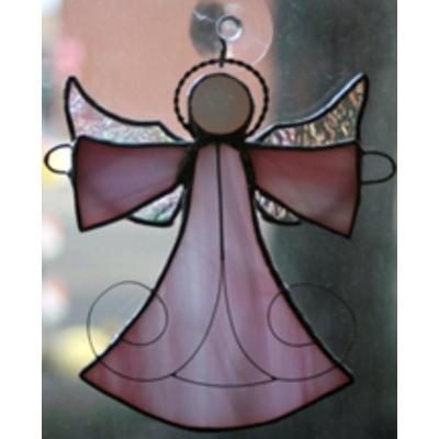 Stained Glass Angel Ornament
