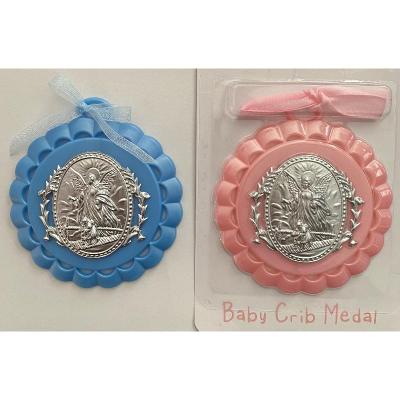 Plastic Guardian Angel Crib Medal