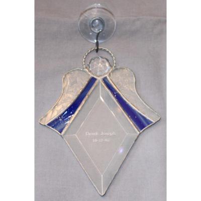 Stained Glass Engraved Angel